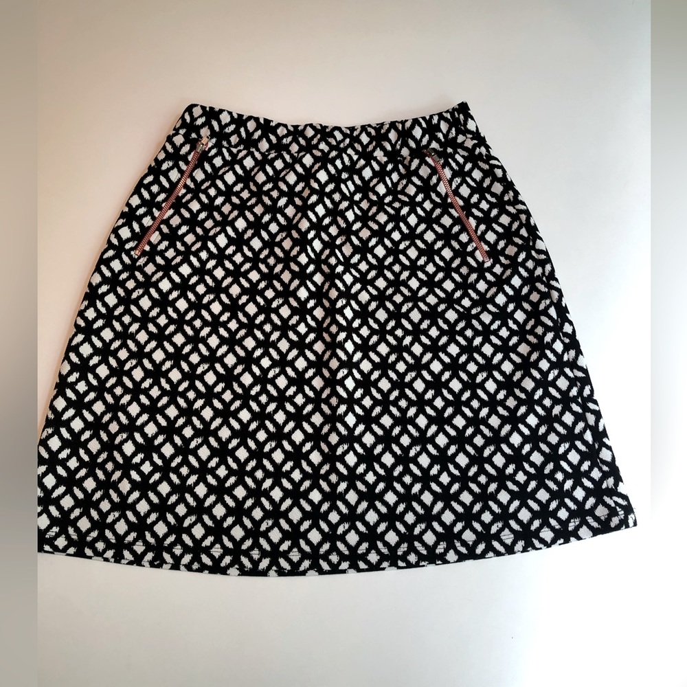 Le Lis Black & White Casual Skirt Size LP